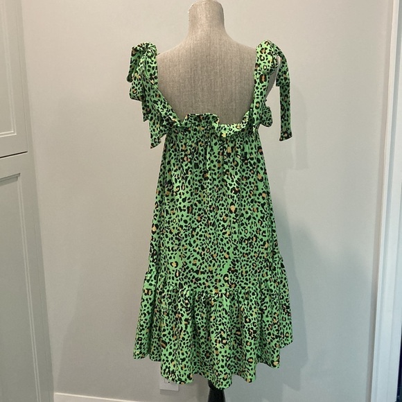 H&M Green Animal Print BabyDoll Dress - Picture 7 of 12